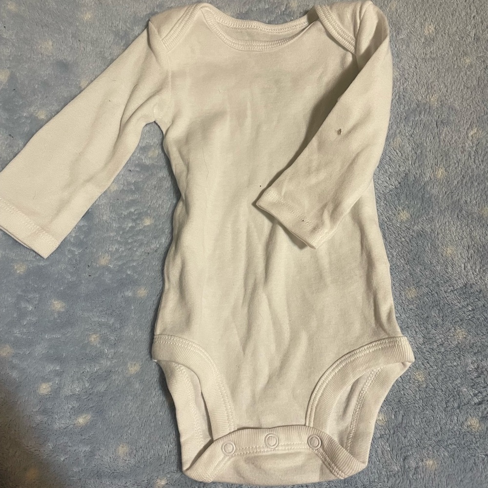 Child of Mine white onsie